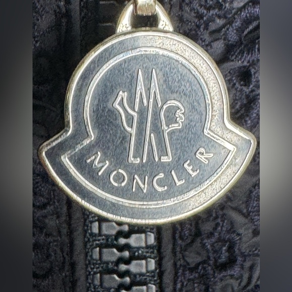 Moncler Navy Eyelet Embroidery Windbreaker - Size Small - Picture 4 of 8